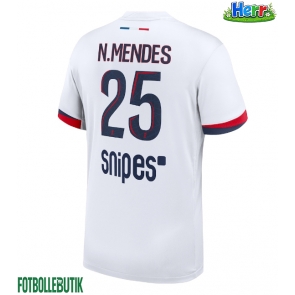 Paris Saint-Germain Nuno Mendes #25 Bortatröja 2025-26 Kortärmad